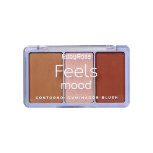 Paleta de contorno, rubor e iluminador línea Feels Mood tono T30