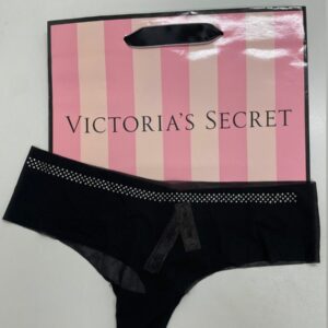 Panty VICTORIA´S SECRET negra con transparencias y strass talle M