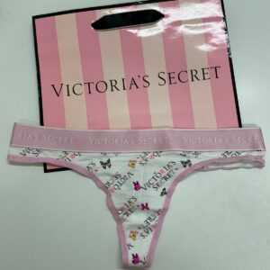 Panty VICTORIA´S SECRET blanca con mariposas de algodón talle S