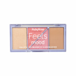 Paleta de Blush e iluminador FEELS MOOD cor 1