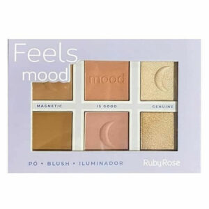 Paleta de polvo, rubor e iluminador FEELS MOOD