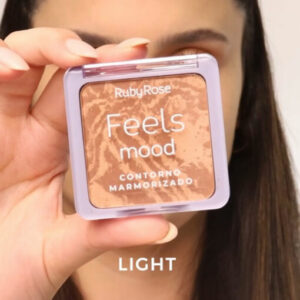 Polvo facial marmolado para contorno línea Feels Mood, tono LIGHT