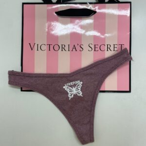 Panty de algodón bordó con mariposa bordada Pink, talle M