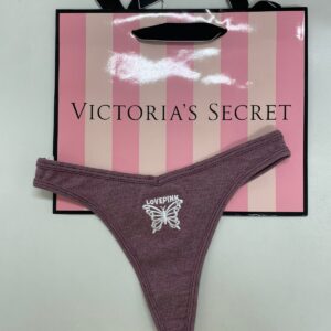 Panty de algodón bordó con mariposa bordada Pink, talle S