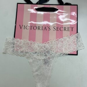 Panty VS blanca de encaje, talle M