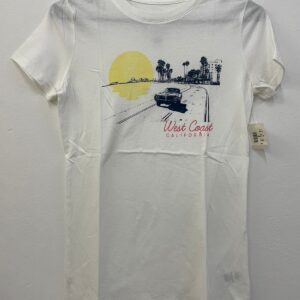 Remera West Coast blanca talle S