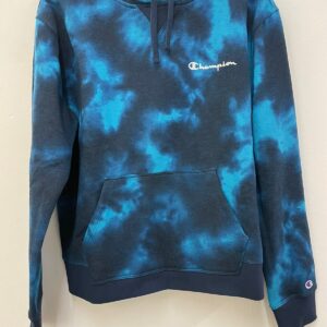 Buzo CHAMPION batik azul con friselina talle S (unisex)