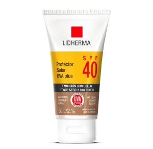 PROTECTOR SOLAR UVA PLUS SPF 40 TOQUE SECO COLOR de Lidherma