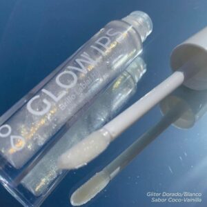 Gloss transparente con destellos sabor Coco-Vainilla - GLOW LIPS BRILLO LABIAL HUMECTANTE