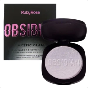 Iluminador y Sombra Cremosa Mystic Glam Linea Obsidian TONO Quartz