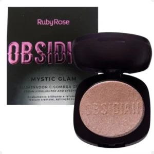 Iluminador y Sombra Cremosa Mystic Glam Linea Obsidian TONO PEARL
