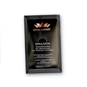 EMULSIÓN ACELERADORA DE BRONCEADO + BRONZER -ROYAL BRONZE (POR SOBRE)