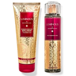 Combo crema + splash LUMINOUS de Bath and Body Works